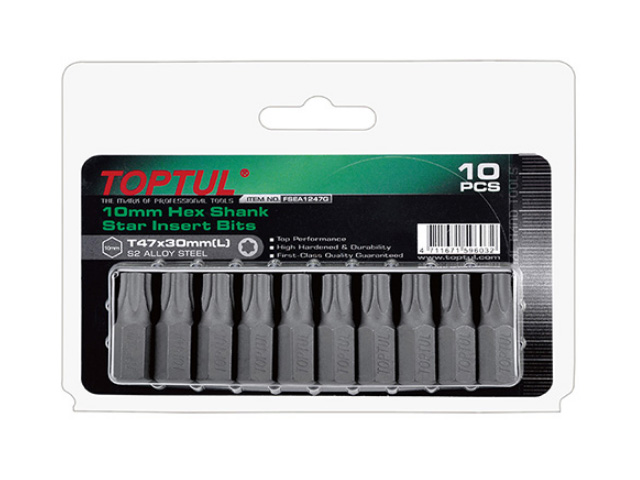 Насадка TORX T40 30мм 10шт блистер TOPTUL (FSEA1240G)